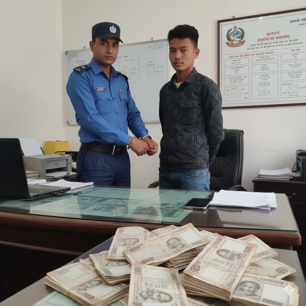 सुनसरीमा २८ हजार रुपैयाँका नक्कली नोटसहित युवक पक्राउ